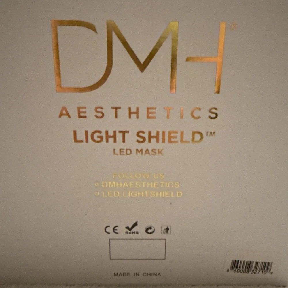NEW SEALED DMH Aesthetics Light Shield LED Multi Light Therapy Mask-Cordless